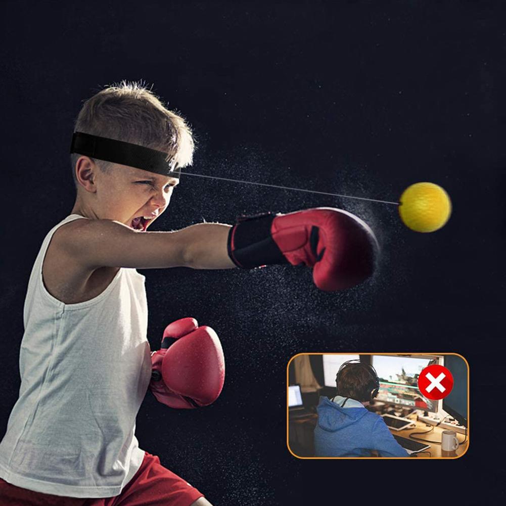 Boxing Reflex Ball Boxing Training Ball with Headband Boxing Speed Ball for Hand Eye Coordination Punching Speed