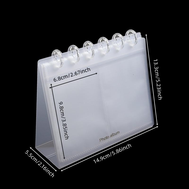 New Transparent Desktop Photo Album Simplicity Idol Card Picture Display Binder Storage Photo Card DIY Photocard Holder Decor