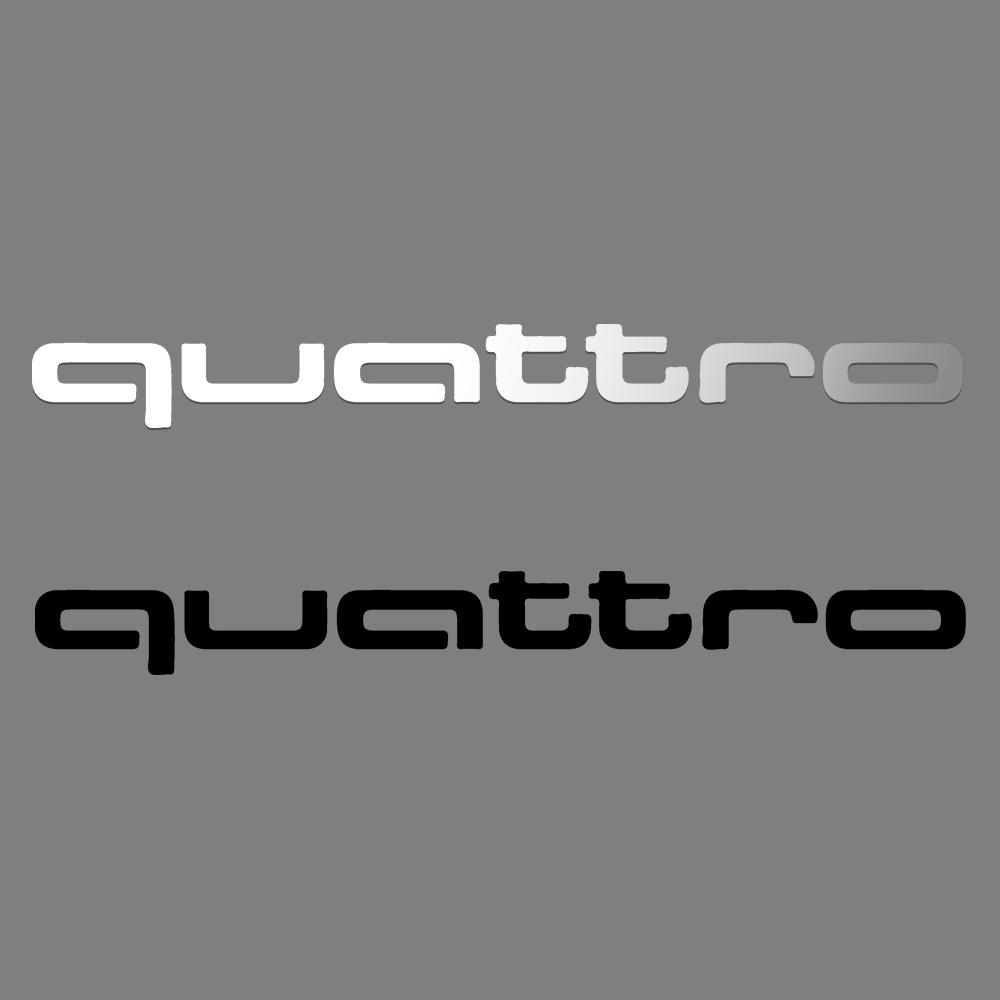 2PCS Car Body Trunk Window Logo Sticker Decor Accessories Auto Styling For 6w Sline RS Quattro A4 A5 A6 TT A8 Q5 Q6 Q7 Q8 S A7w6