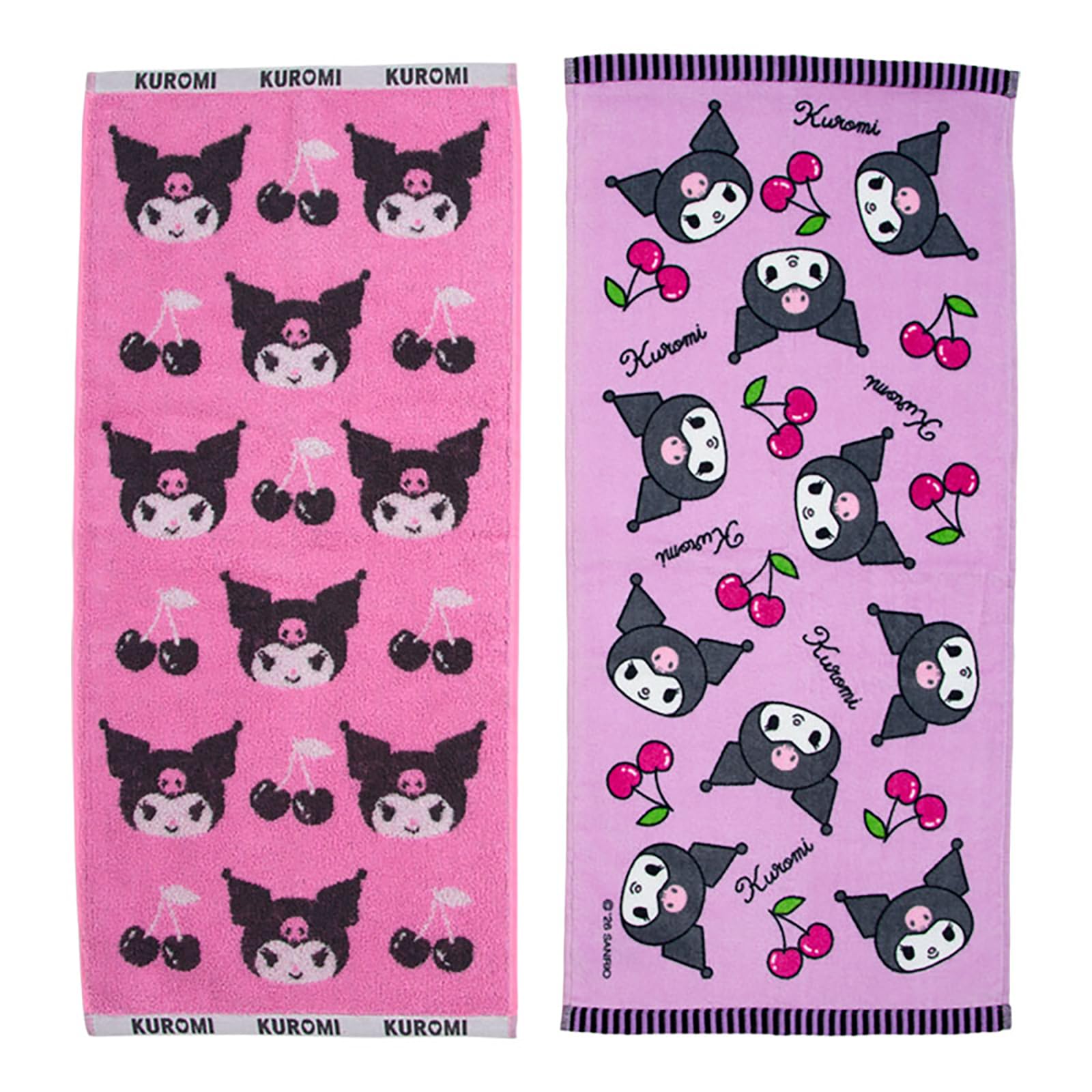 Sanrio Face Towel Set of 2 Kuromi - (728608)