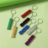 High-Frequency Dual/Single-Hole Aluminum Whistle with Lanyard for Outdoor Survival