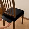 PU Dining Chair Cover Elastic Chair Slipcover Simple Chair Cushion Cover  For Office Home Seats