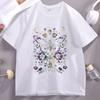Gothic Moth T Shirt Unisex Unisex Witchy Floral Skull Tee Dark RoUnisexce TShirt Unisex Unisex Vintage Cotton Short Sleeve Tshirt Clothes