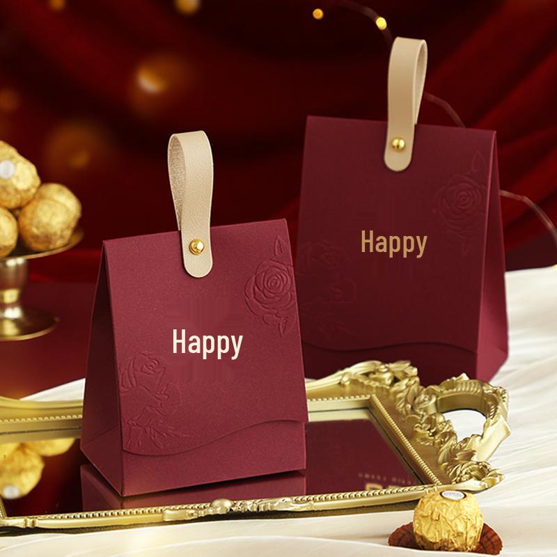 2025 Elegant Wedding Favor Candy Boxes: Full Moon Gift Bags