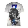 Ronaldo Estate Moda Nuova Maglietta Stella del Calcio Casuale Girocollo Uomo Stampa 3D Manica Corta Hip-hop Maglietta