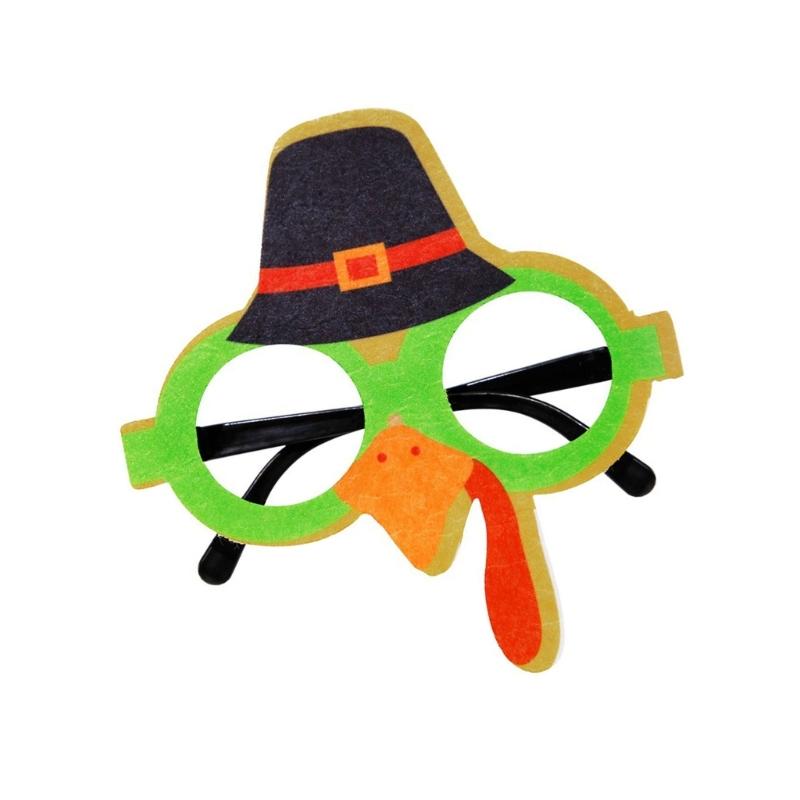 Happy Thanksgiving Day Glasses Funny Turkey Glasses Harvest Party Decoration Photo Props For Family Gathering