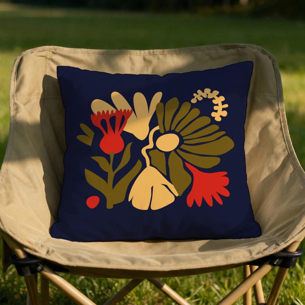 Plants and Flowers Cushion Cover Soft Reversible Durable Pillow Cover MultiScene Use for Home Car Daily Comfort