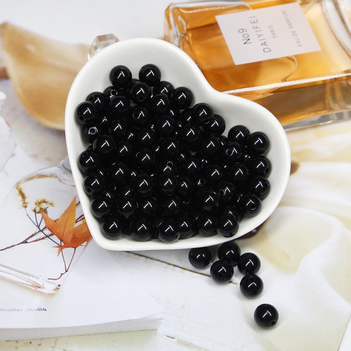 

Акриловые круглые бусины - однотонные конфетные цвета для самостоятельного изготовления украшений и поделок 8mm diameter, 1.8mm hole, 100 pieces