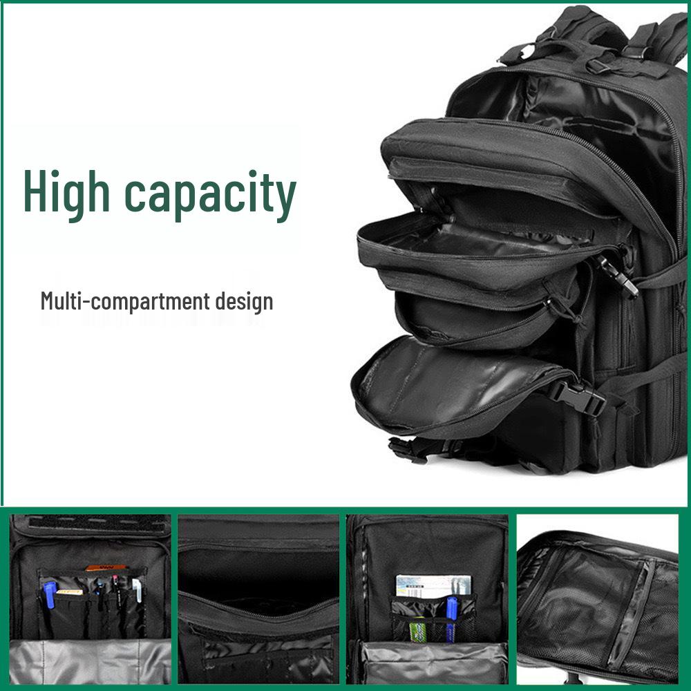 Outdoor Tactical Camouflage Waterproof Hiking Backpack, 45L