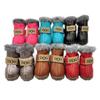 Warme Haustier Schneestiefel Wasserdichte Hunde Regenschuhe Hundestiefel Winter Haustier Hundeschuhe für 4 Stück/Set Chihuahua