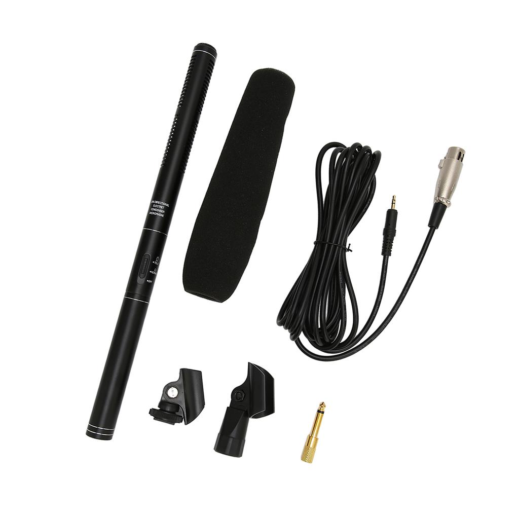 Wired Interview Microphone Aluminium Alloy Professional Noise Reduction Handheld Report Microphone