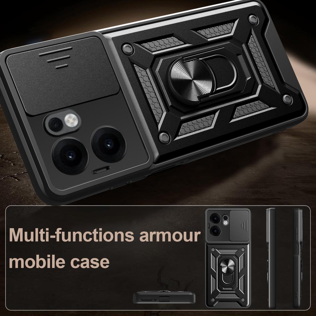 Military Armor Case For OPPO Reno13 F FS Cover For Reno 13 Pro 13F 13FS Cover With Ring Stand Holder Coque Fundas