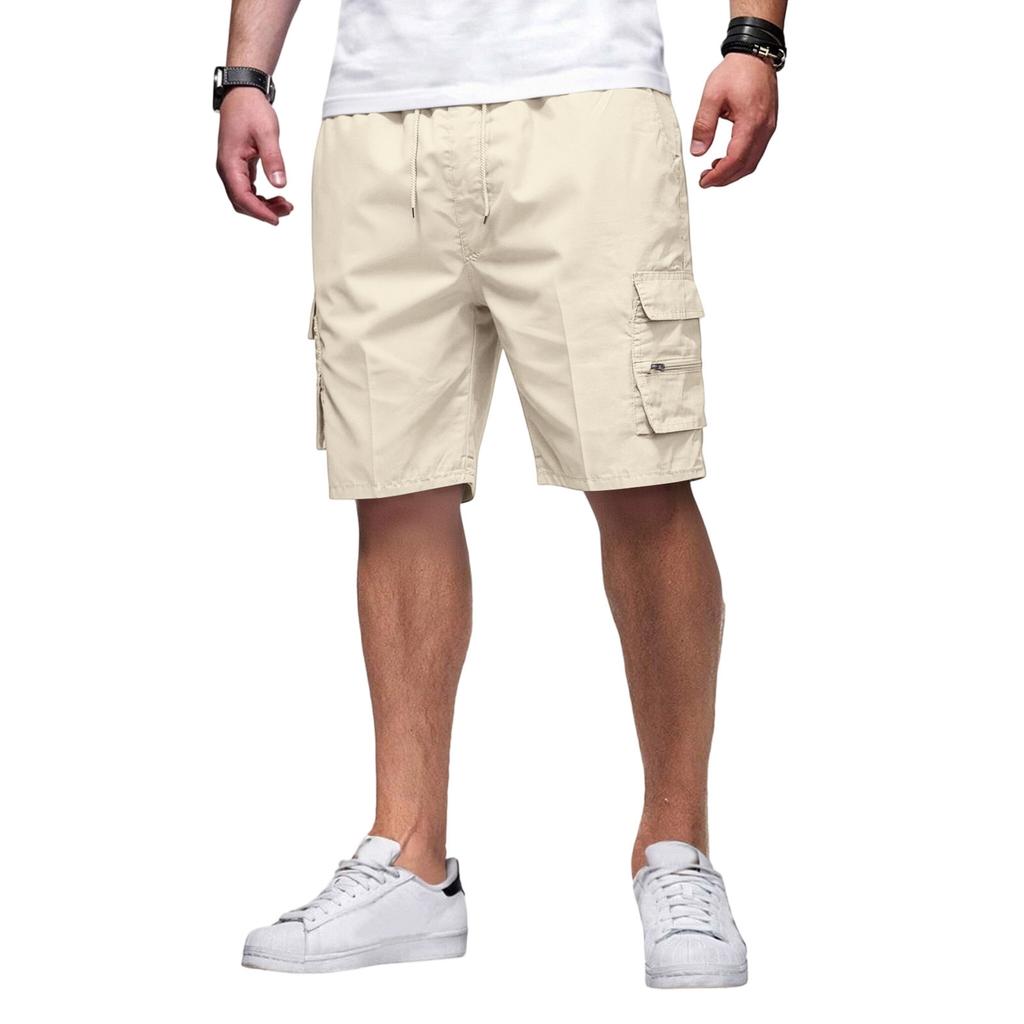 Men's Lightweight Breathable Relaxed Fit Multi Pocket Outdoor Cargo Shorts Casual Loose Design for Everyday Activities