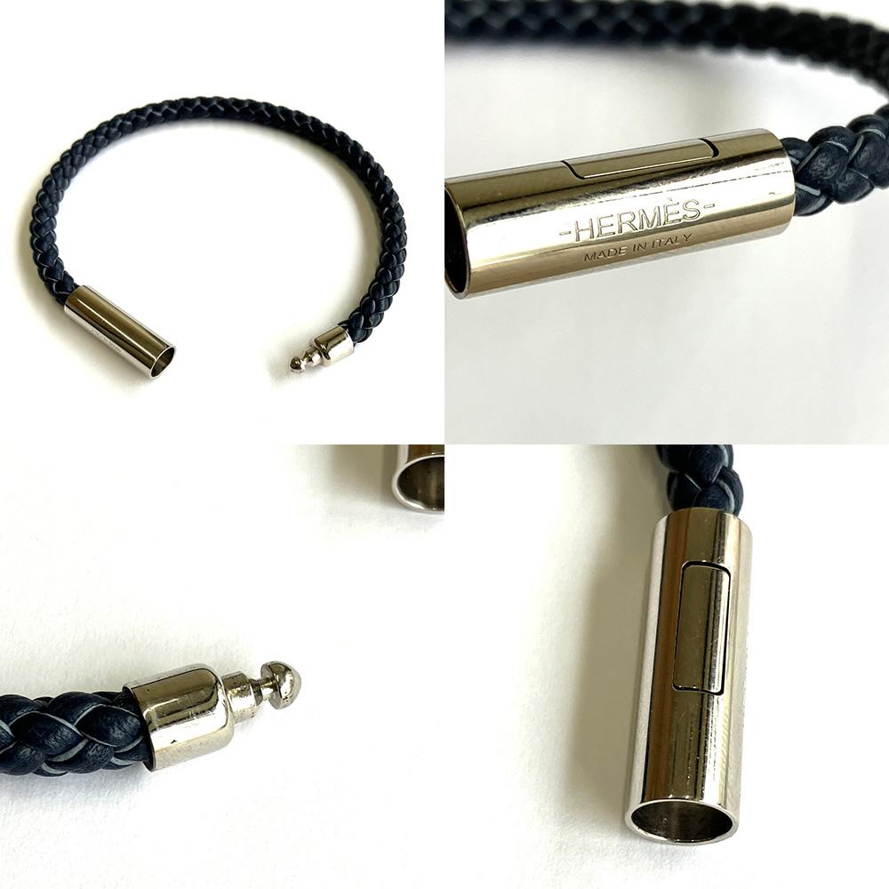 Used HERMESbracelet Leather/metal Unisex