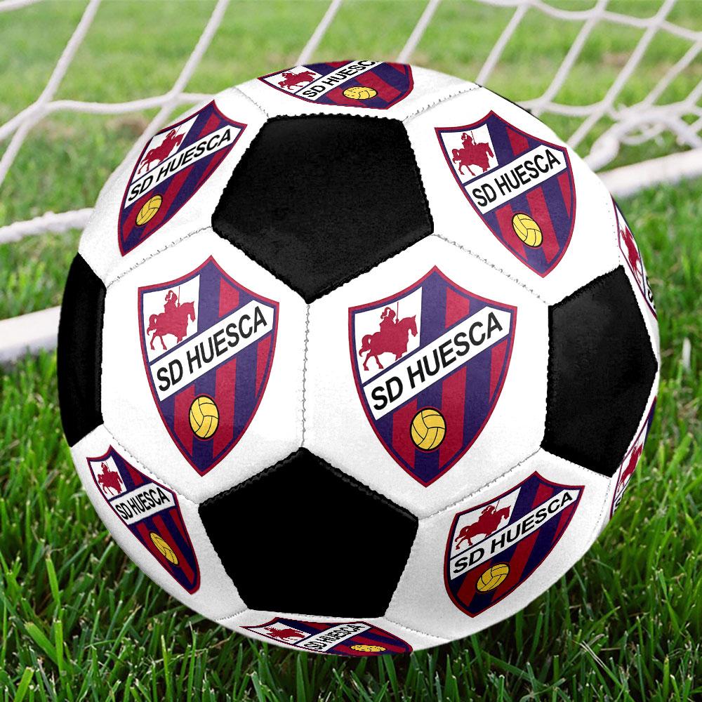 1 Stück S.D. Huesca Größe 5 Fußball Praha Hallenfußball Ball Bunt Alle Altersgruppen Maschinengenäht PVC Wettkampfbereit Langlebig Hoher Rückprall