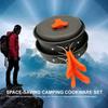 Camping-Kochgeschirr-Set, Lagerfeuer-Kochutensilien, faltbares Kochset, tragbar, für Outdoor, Wandern, Rucksackreisen