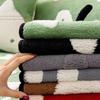 New Autumn And Winter Cartoon Sofa Cover Cloth Anti Cat Scratch And Anti Slip Leather Sofa Cushion Cover One-Piece Straight Row