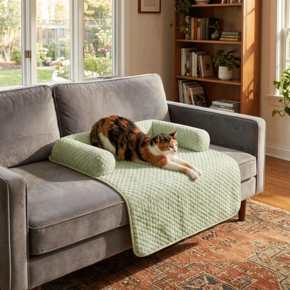 Breathable Pet Sleeping Pad Non-Slip Cat Cold Bed Mat Pet Bed Mat Dog Sofa Cushion Living Room
