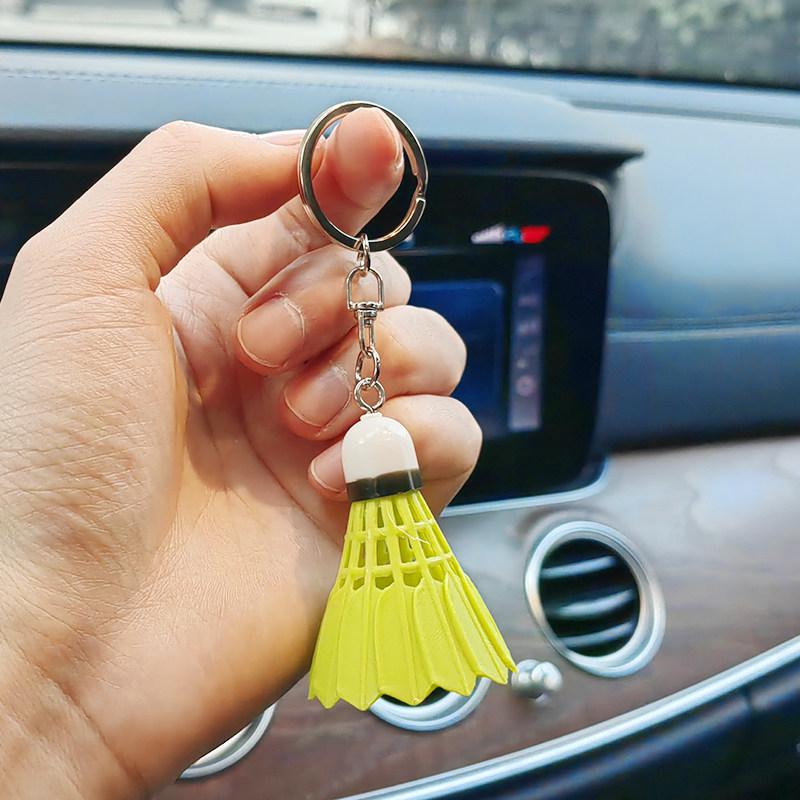 Creative Badminton Whistle Keychain: Small Sports Gift & Student Ornament