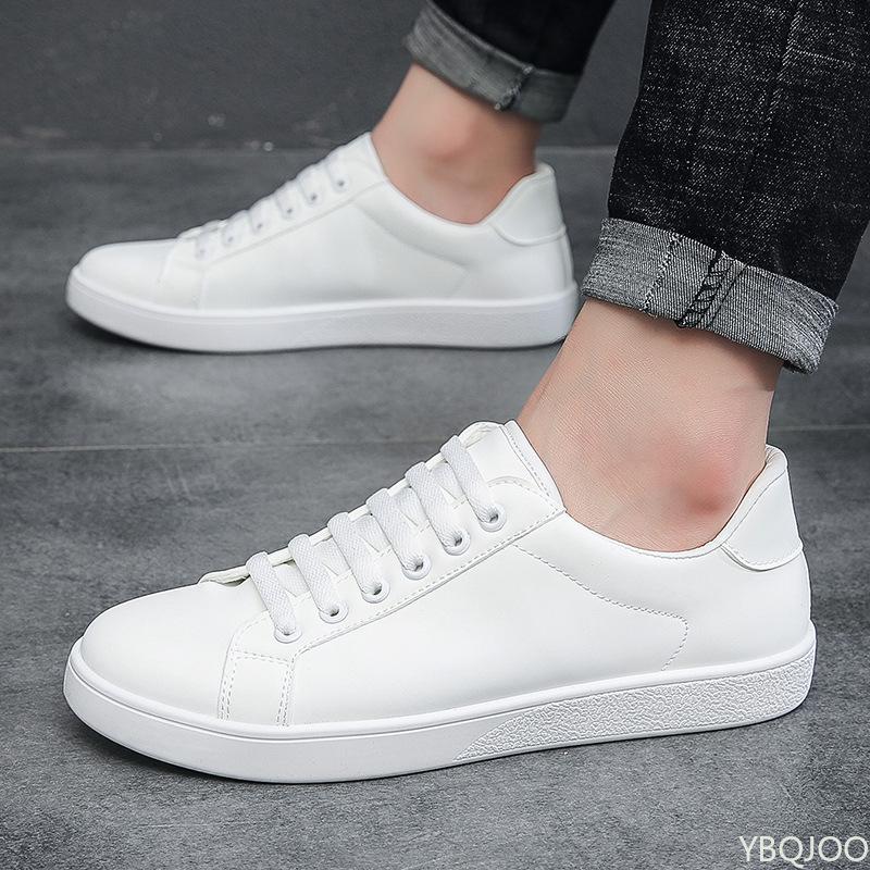 Men 2025 new Casual Sneakers Outdoor Walking Flat Shoes Men Fashion Style White Sneakers Round Head Lace Up shoes Zapatillas