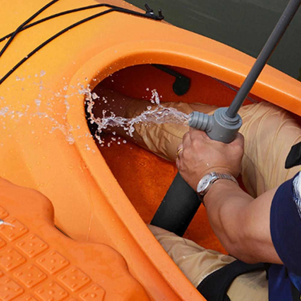 Kayak Manual Bilge Pump Hand Tool for Canoes & Boats Water Sports Rescue Supplies