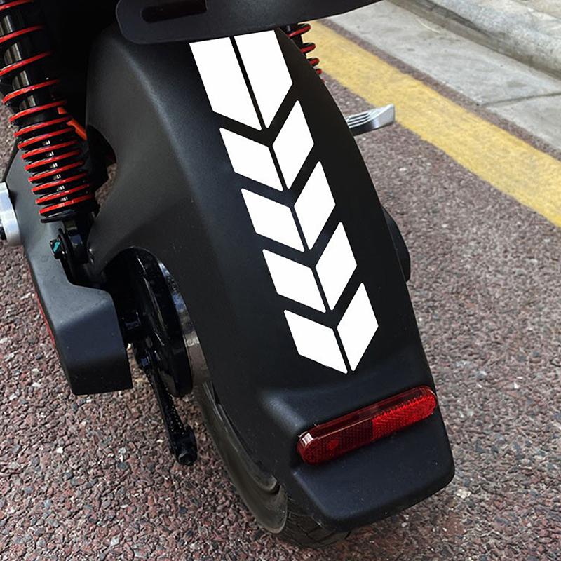 Colorful Motorcycle Arrow Stripe Stickers Reflective Waterproof Oilproof Motorcycle Paste Moto Decoration Accessories