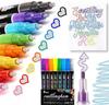 Magic Glitter Markers with Double Line Effect - Set of 8 Colors