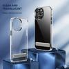 Crystal Clear Mag Safe Case for iPhone 15 14 13 12 Pro Max with Stand, Magnetic Strength Enhanced Anti-Yellowing Slim Phone Case