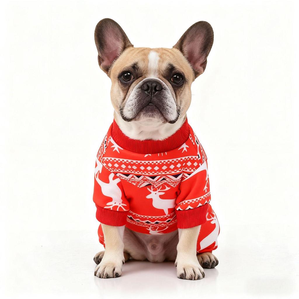 Christmas Snowflake Pet Sweater: Warm Knitted Vest for Dogs and Cats