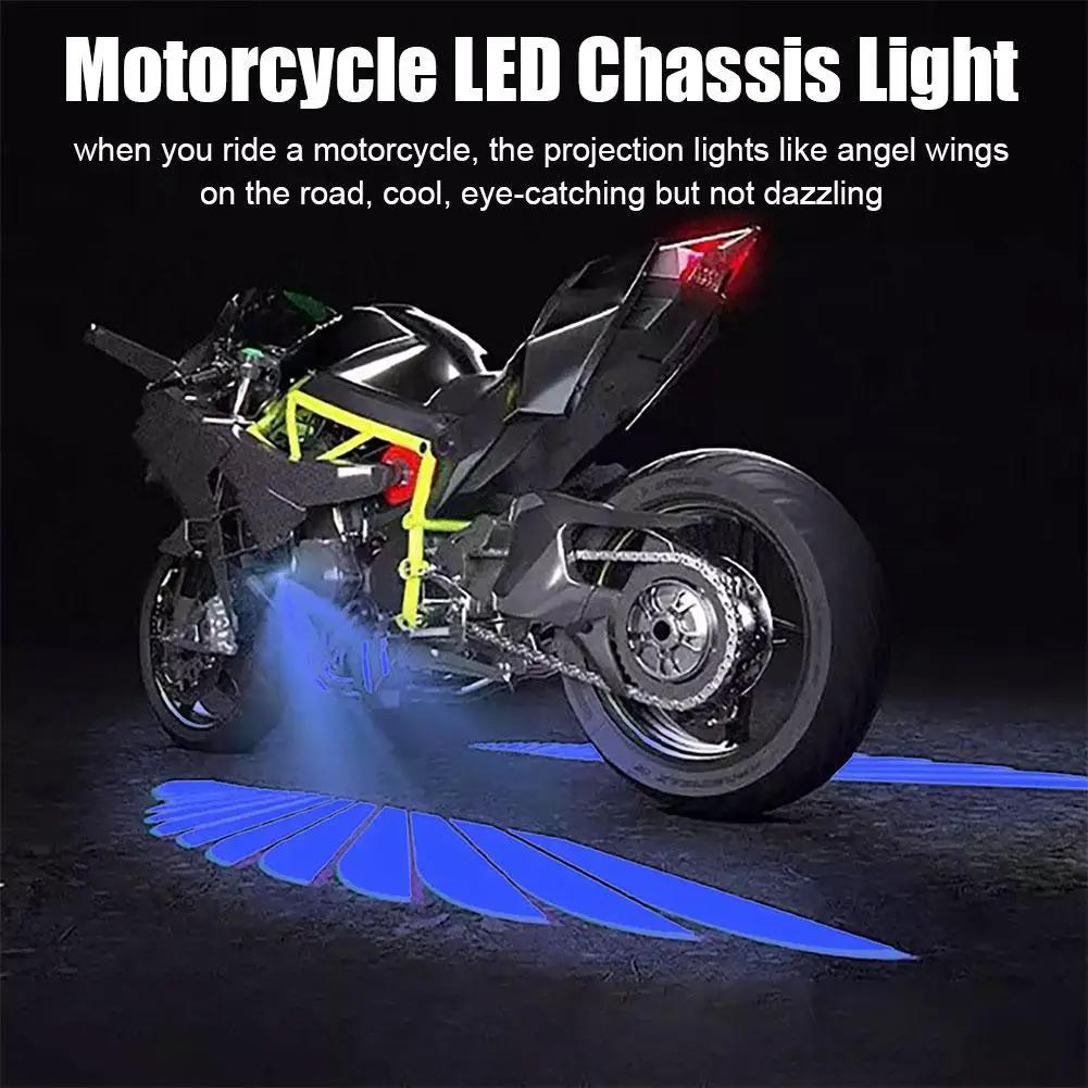 2 Stück Engel Flügel Willkommenslicht Für Motorrad LED Unterbodenlicht Projektor Dekorative Atmosphäre Licht Zubehör