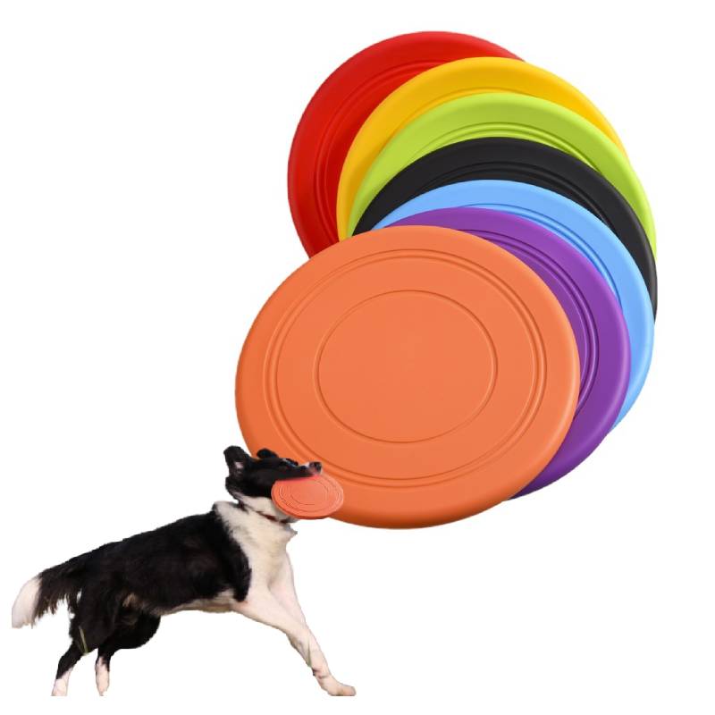 Bite Frisbee Pet Resistant Float Soft Supplies Interactive Toy Multiple Colors