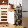 Tall Multi-Layer Kitchen Storage Rack for Narrow Spaces