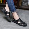 38-48 Sommer Herren Übergröße Leder Strandsandalen Herren Sandalen mit geschlossenen Zehen