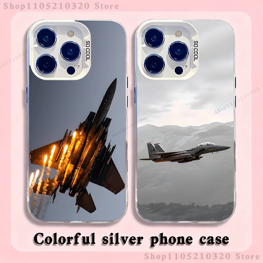 Fighter Plane F-F-22 S-SU-57 Phone Case For iPhone 17,16,15,14,13,12,11,Mini,Pro,E,MAX White Matte Silicone Whtie Cover