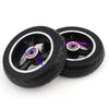 5.5-6 Inch Wheel 145x40 Solid Tire with Aluminum alloy Hub for Mini Electric Scooter Fastwheel F0 ackhot Carbon Fiber Scooter