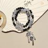New Chinese Style National Style Bracelet Double Circle Stacked Bracelet Niche Creative Versatile Design Sense Men's and Women's Retro Beaded Jewelry