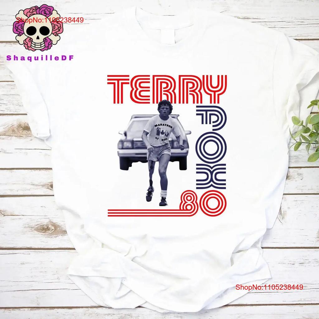 Terry Fox 80 Running T Shirt Run Vintage Vintage Comfortable Stylish Stretched Homme Designer Clothes