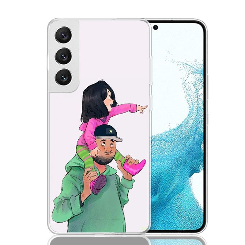 

Dad And Baby Girl Boy Phone Case For Samsung Galaxy S26 S25 Edge S24 S23 FE S22 Ultra S21 Plus S20 + Fundas Cover Coque Galaxy S Samsung S25 Ultra