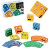 Expression Matching Toy Printed Cards FaceChanging Puzzle Bright Colors