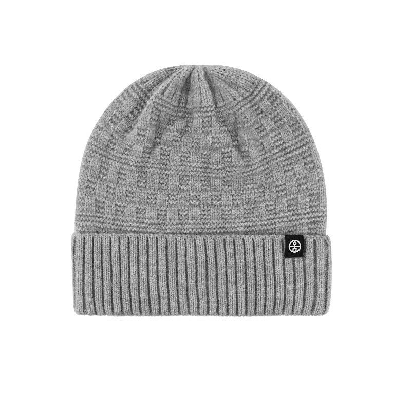 

Men s Winter Hat Wool Knitted Wool Hat Warm Plus Velvet Thickened Windproof Cold Outdoor Riding Big Head Circumference