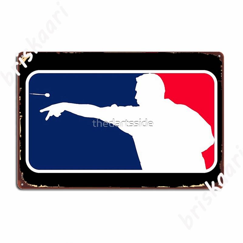 

League Darts Metal Signs Wall Mural Cinema Wall Decor Decoration Tin sign Posters 20x30cm