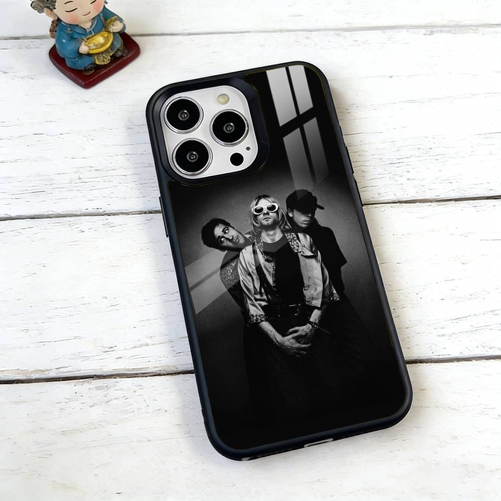 Nirvana Rock Band Phone Case For iPhone17,16,15,14,13,12,11 Plus,Pro Magnetic For Magsafe Wireless Charging