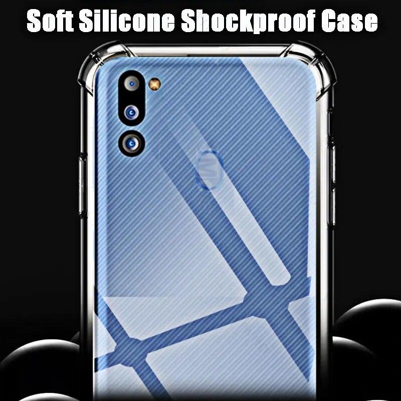 Soft Silicone Shockproof Case for Samsung Galaxy M21 2021 HD Transparent for Sumsung M 21 2021 6.4" SM-M215G Covers Shell Safety