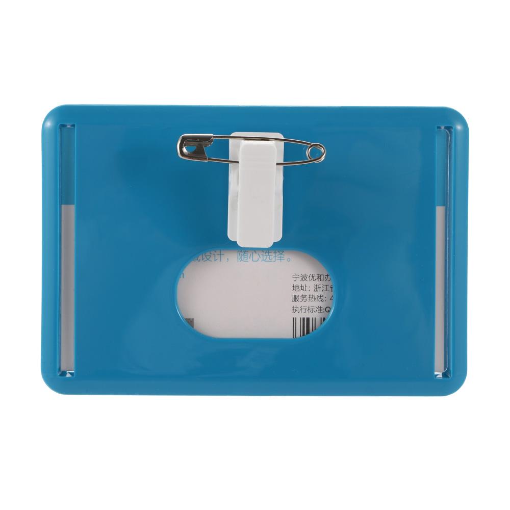 Name Tags Bank Credit Card Business ID Badge Holder Card Bag Card Holder With Pin Clip Badge Case