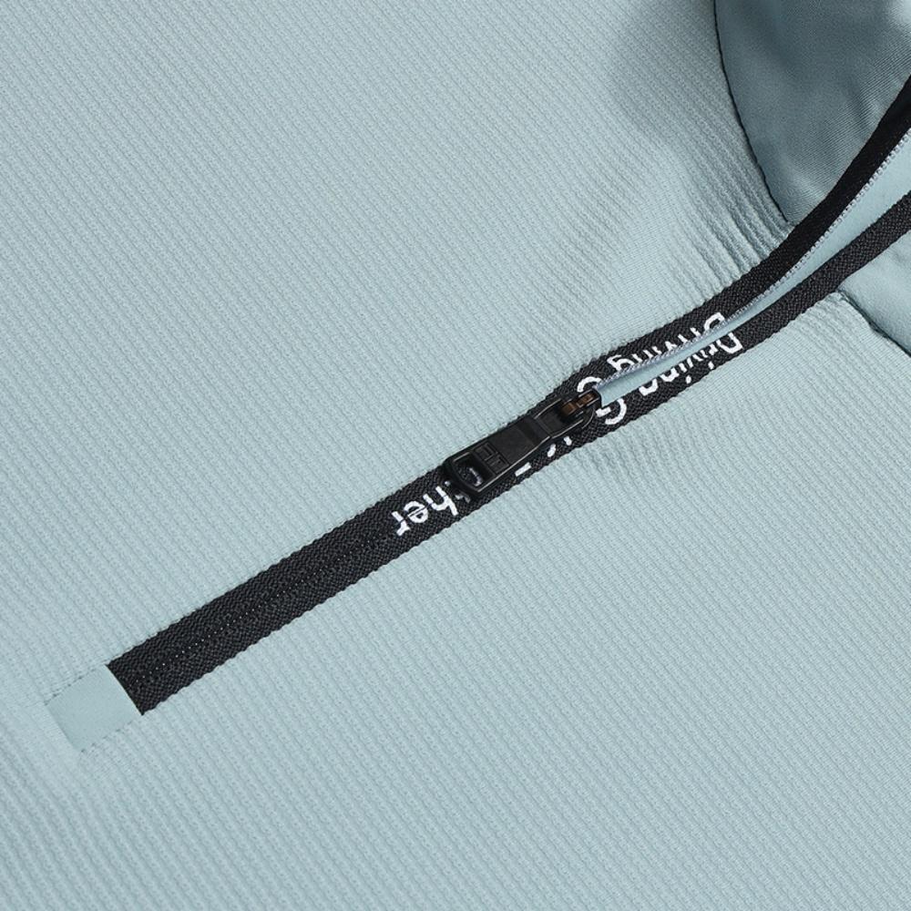 FILA Golf Series Fashionable Comfortable Versatile Warm Casual Sports Knit Long Sleeve T-Shirt Men tops Blue A11M545211FBU