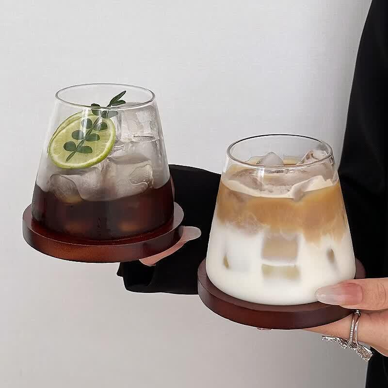 Japanese Style Mount Fuji Glass Coffee Cup