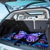 1Pcs Purple Butterfly Floral Print Car Trunk Mat Non-Slip Heavy-Duty Cargo Liner for SUVs Sedans Trucks  Protects Against Pets Protective Cover