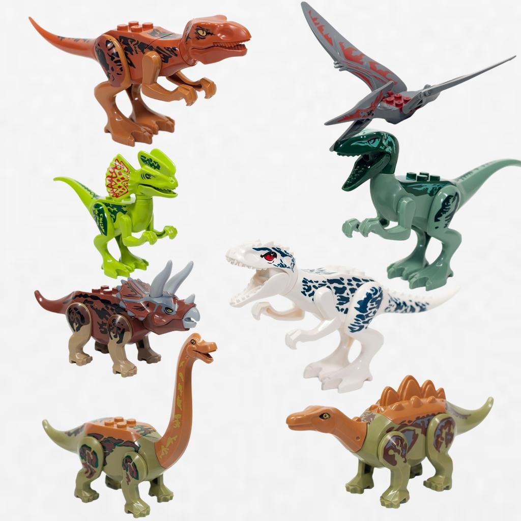 High-Quality Jurassic High-Quality Dinosaur Play sets High-Quality Primeval High-Quality Forest High-Quality Building High-Quality Block no origin box