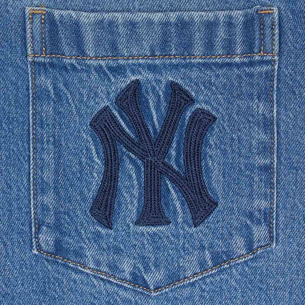 MLB New York Yankees Denim Jacket Unisex Blue 3ADRV0144-50INS