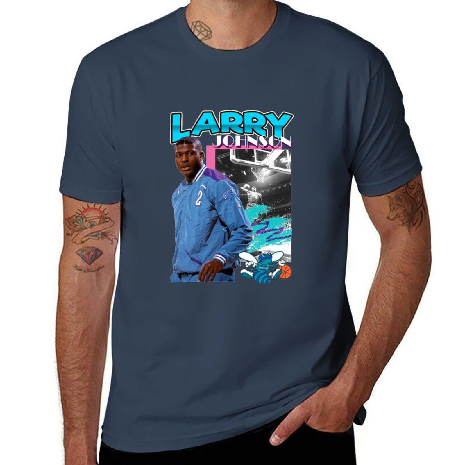 Larry Johnson Tshirt Work Wear Simple Tee Shirt S
